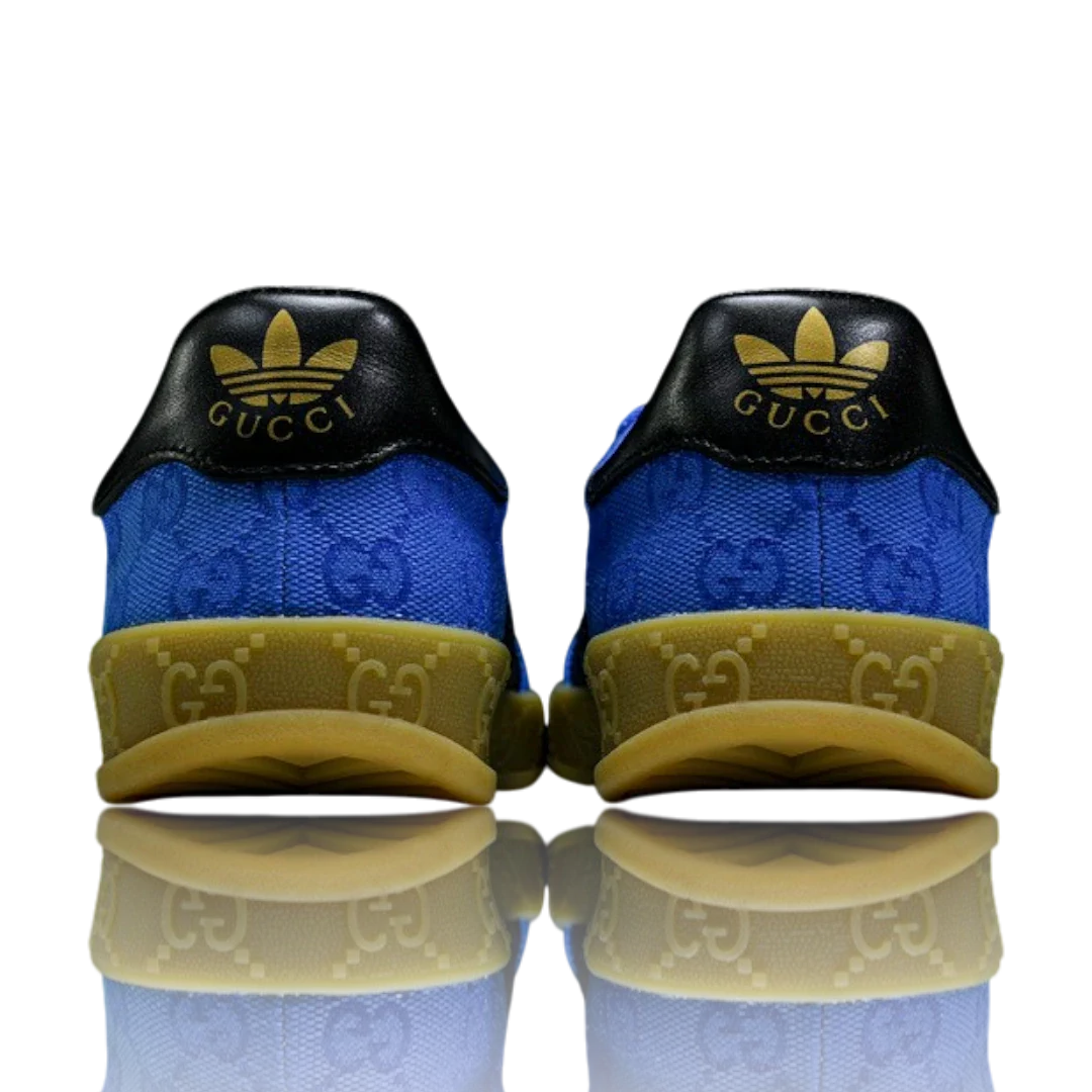 Guссi x Gazelle 'Blue GG Monogram'