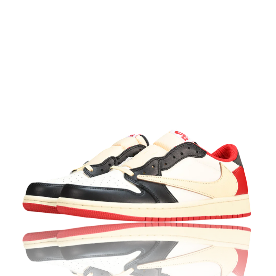 (Unreleased) Travis Scott x AJ1 Low OG Fragment 'Black Red'