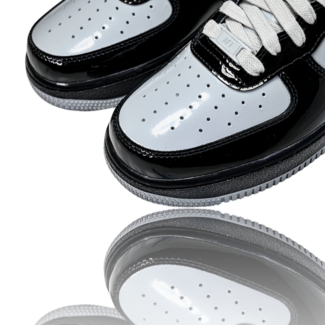Syna x AF1 Low Central Cee 'Black White Smoke Grey'