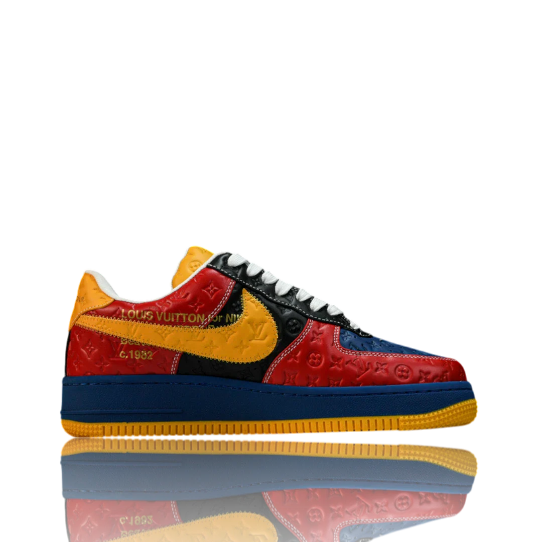 Louis Vuittоп x AF1 By Virgil Abloh 'Red Blue Yellow'