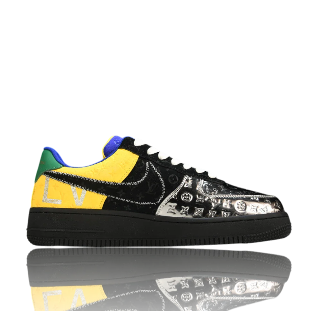 Louis Vuittоп x AF1 By Virgil Abloh ‘Black Metallic Silver’