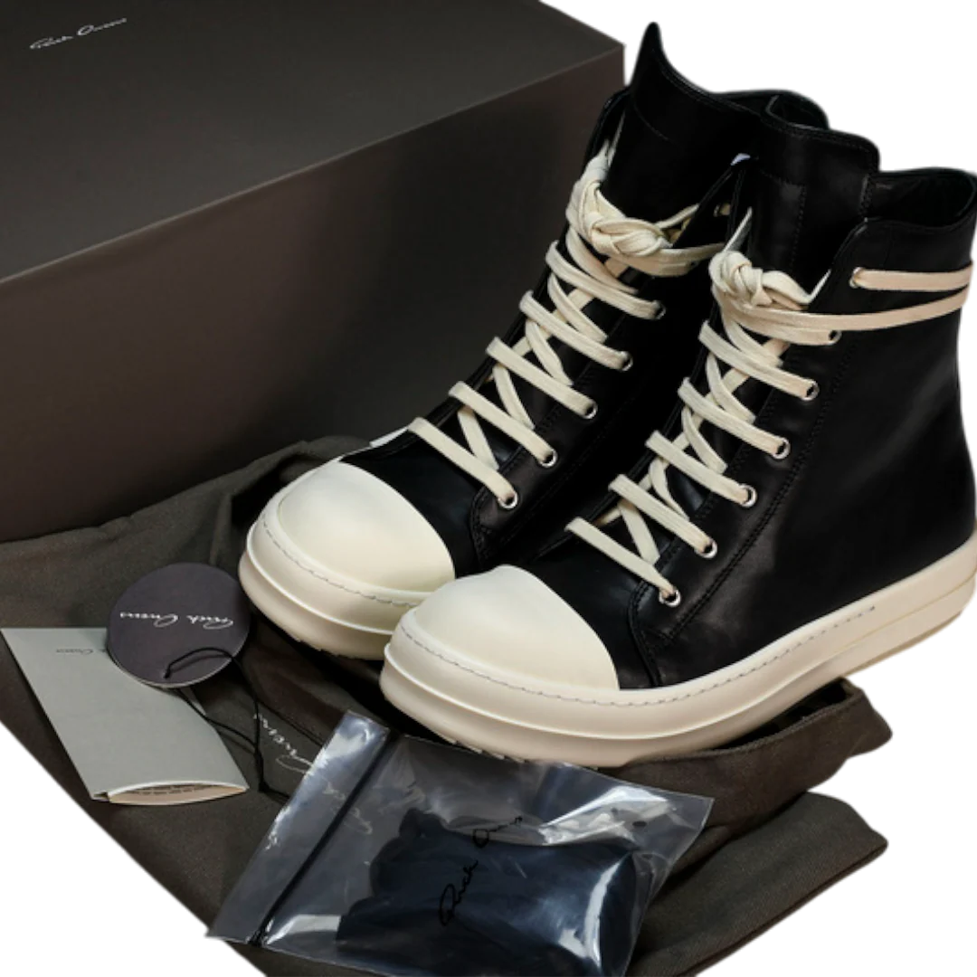 Rick Owens Ramones High EDFU 'Black Milk'