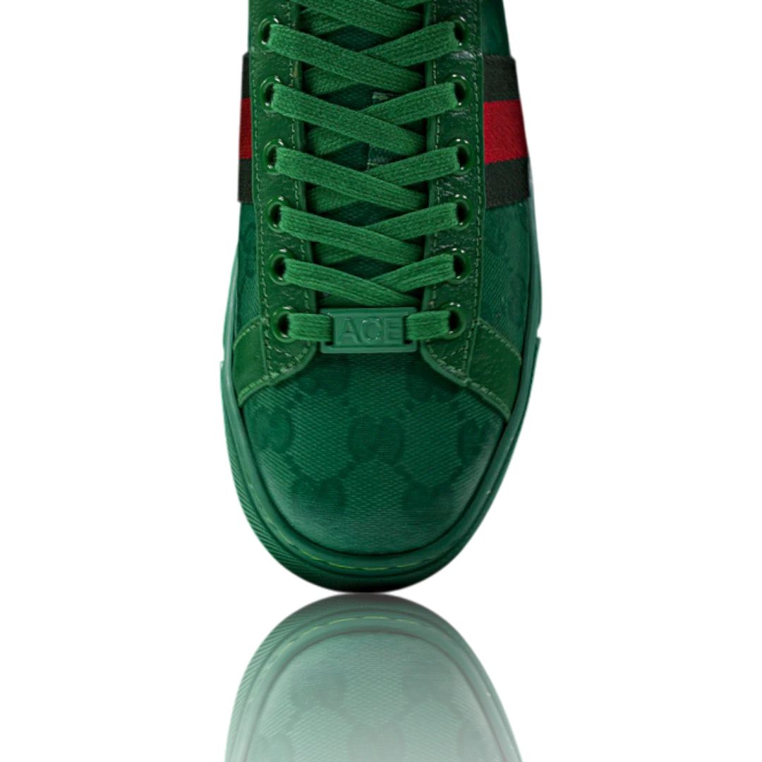 Guссi Ace Web 'Green Monogram'