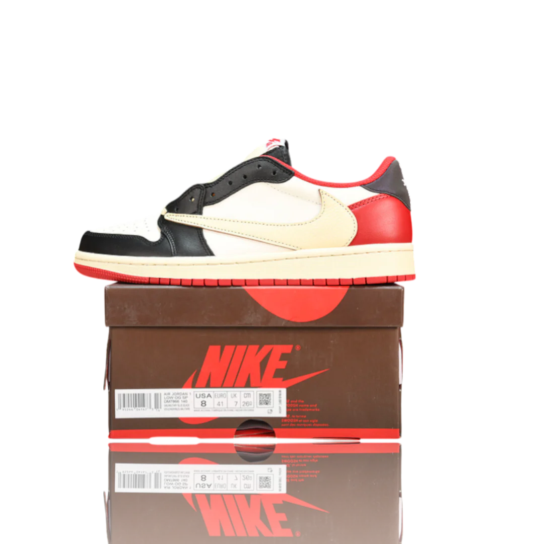 (Unreleased) Travis Scott x AJ1 Low OG Fragment 'Black Red'