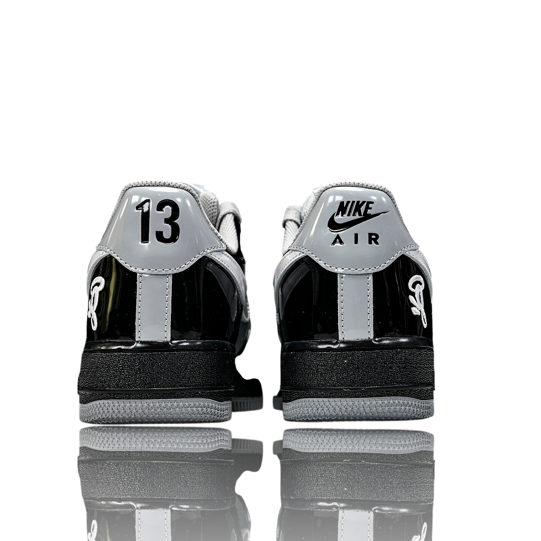 Syna x AF1 Low Central Cee 'Black White Smoke Grey'
