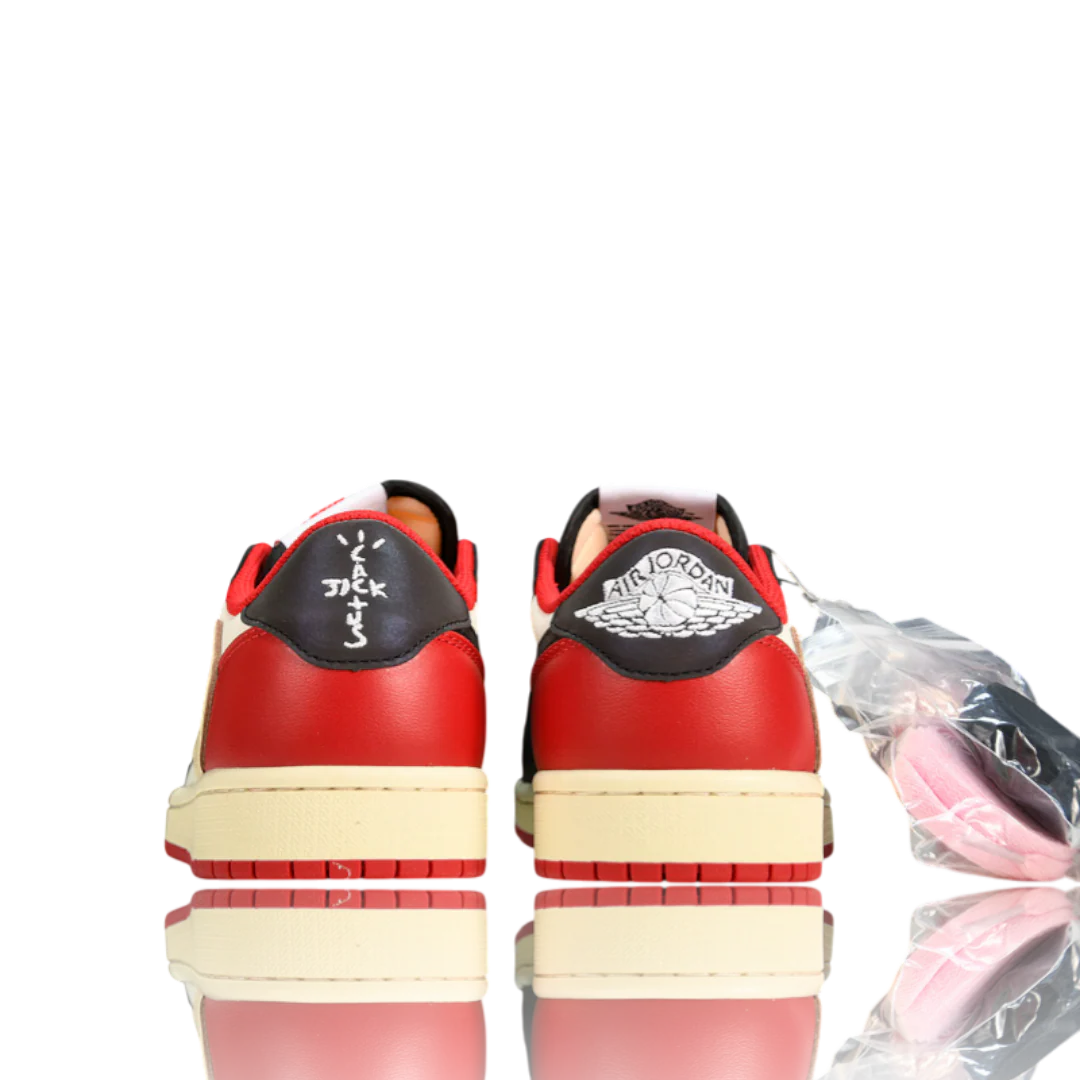 (Unreleased) Travis Scott x AJ1 Low OG Fragment 'Black Red'