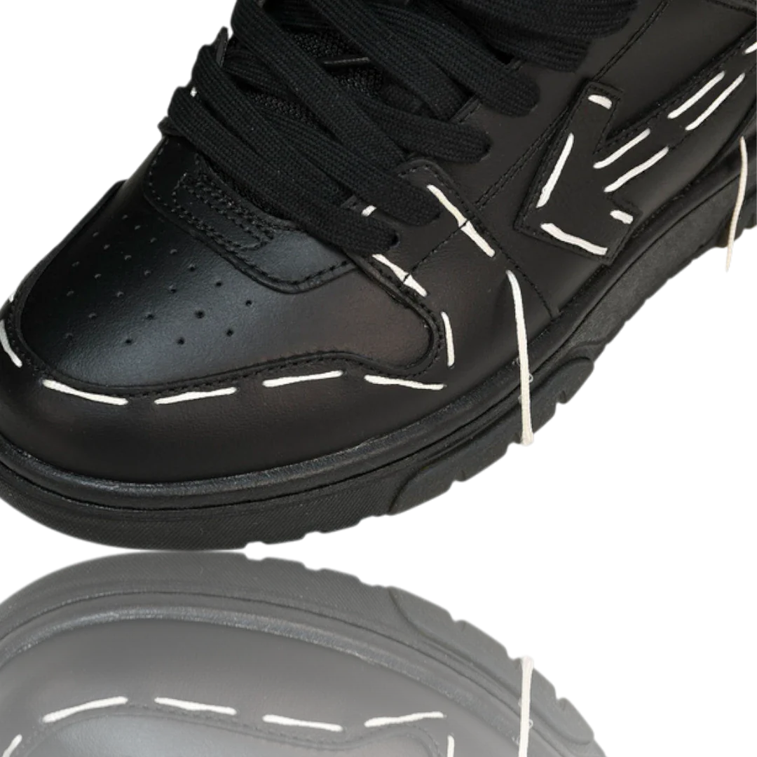 Off-White Out Of Office Low Top - Sartorial Stitch 'Black'