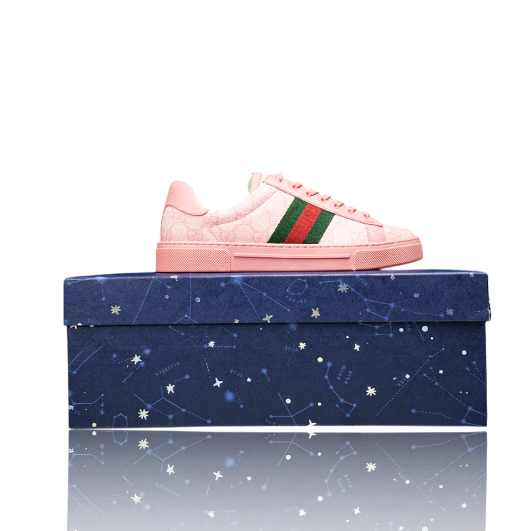 Guссi Ace Web Monogram 'Pink'