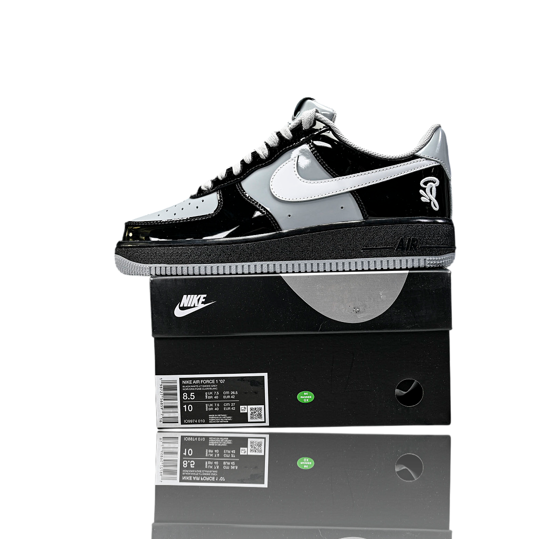 Syna x AF1 Low Central Cee 'Black White Smoke Grey'