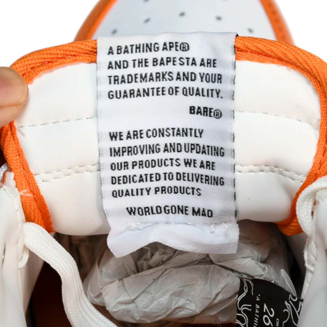 A Bathing Ape Bapesta 'Orange'