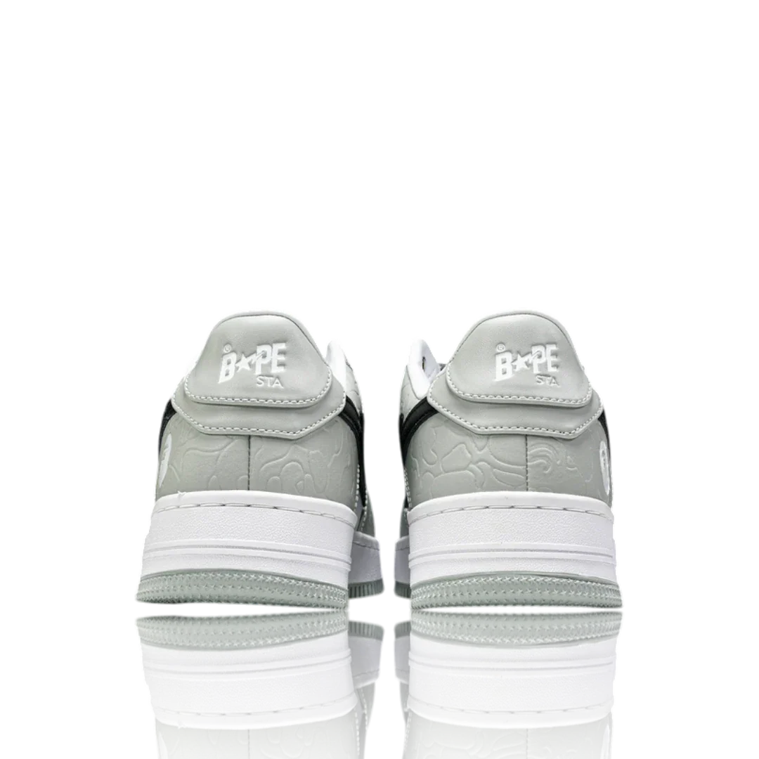A Bathing Ape Bapesta 'White Grey'