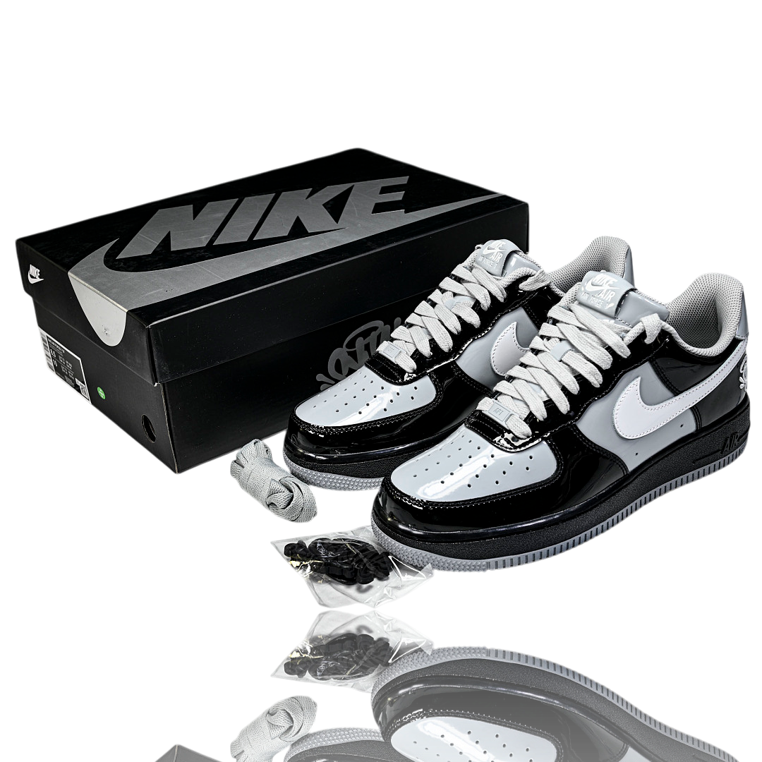Syna x AF1 Low Central Cee 'Black White Smoke Grey'