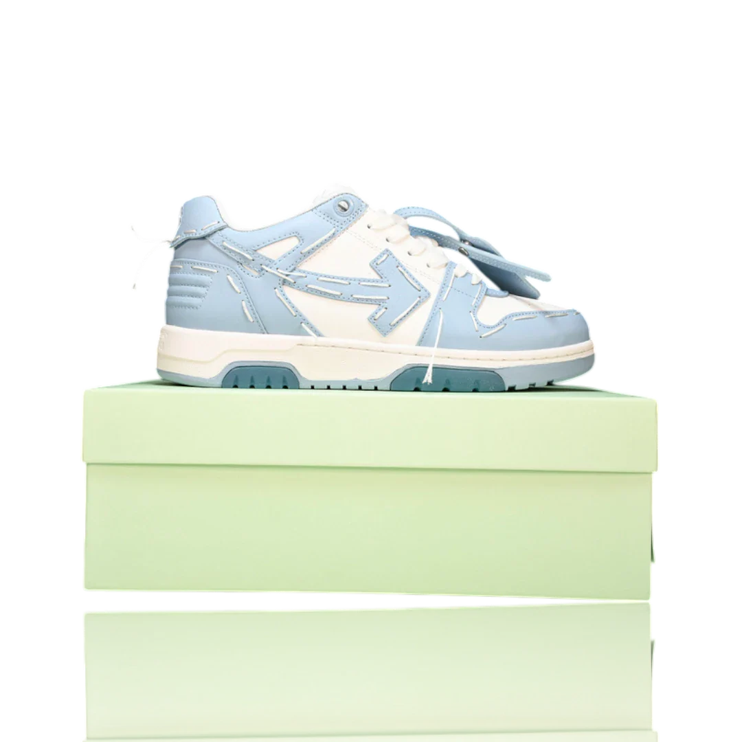 Off-White Out Of Office Low Top - Sartorial Stitch 'White Light Blue'