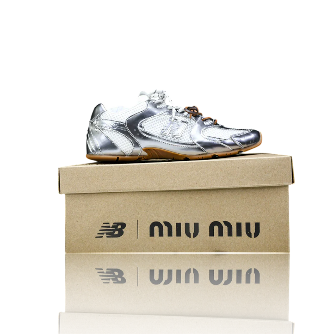 NB 530 SL x Miu Miu 'Metallic Silver'