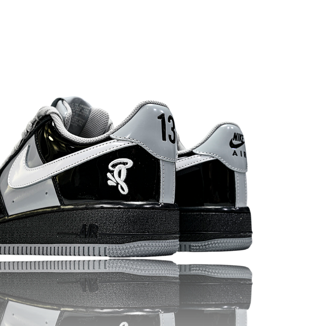Syna x AF1 Low Central Cee 'Black White Smoke Grey'