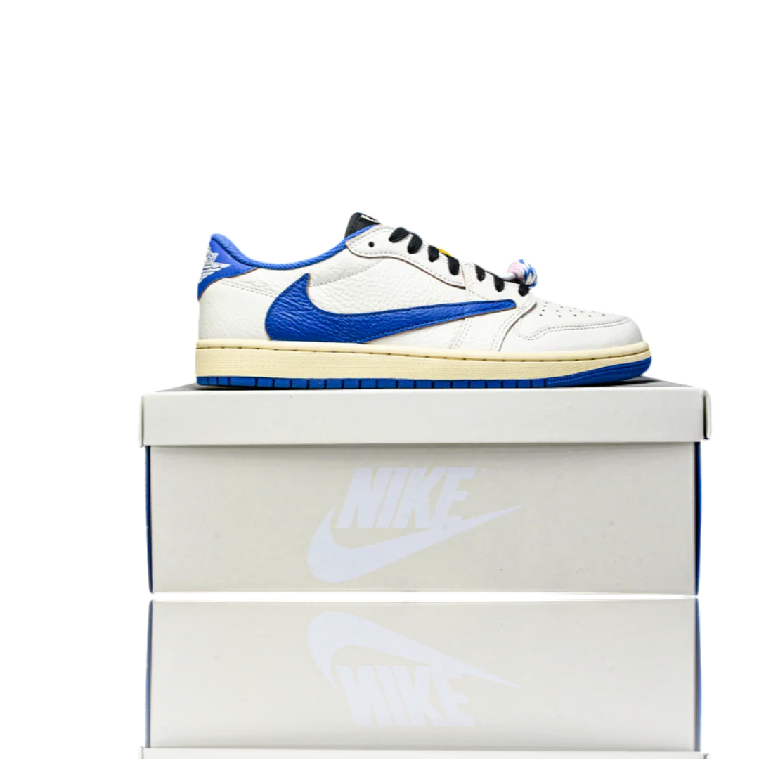 Travis Scott x Fragment AJ1 Low OG 'Sail Military Blue'