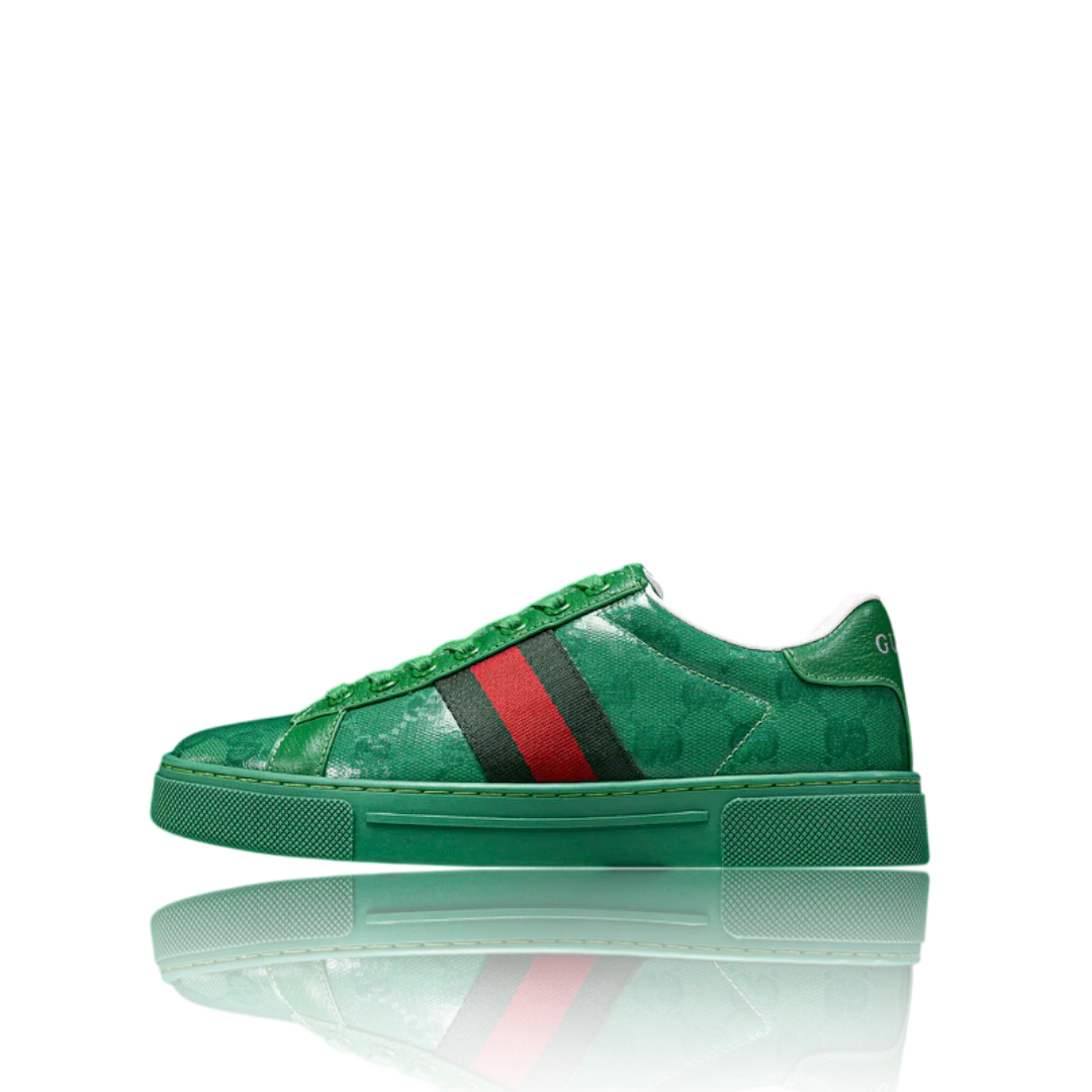Guссi Ace Web 'Green Monogram'