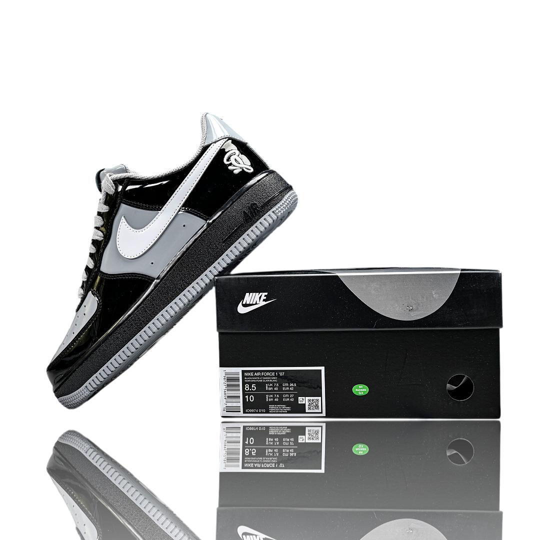 Syna x AF1 Low Central Cee 'Black White Smoke Grey'
